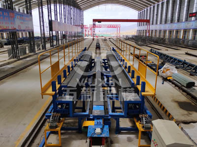 Production line for prefabrication of 13m T-beam of Qinghai Bianmen Highway of CCCC Second Highway Engineering Co., Ltd