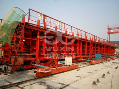 Longitudinal moving hydraulic T-beam of Huaishao Hengyang Railway